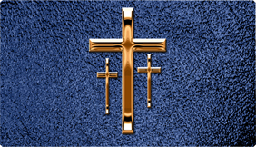 DNSEMP-C-517-CP-SH-BL Empire Corner Copper 3 Crosses Shim Blue